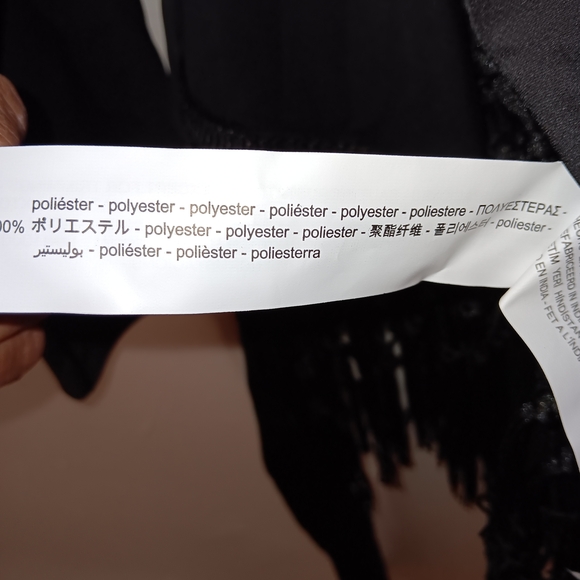 Zara Elegant Black Floral Wrap Blouse - Picture 7 of 8